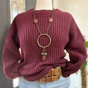 PrettyGarden Women’s Chunky Knitted Pullover Long Sleeve Casual Crewneck Sweater